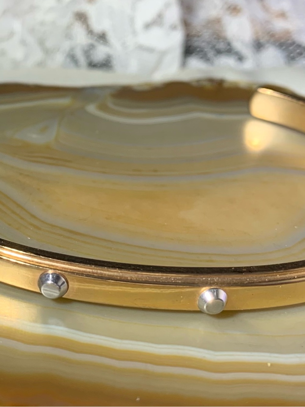 Michael Kors Gold-Tone Rivet Bangle Bracelet